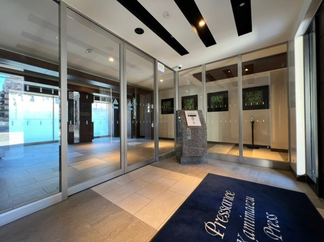 プレサンス上前津プレス　名古屋市賃貸　仲介手数料無料のセキュリティ|エントランス