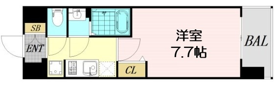 【間取り】 | プレサンス芦原橋ヴィブラス