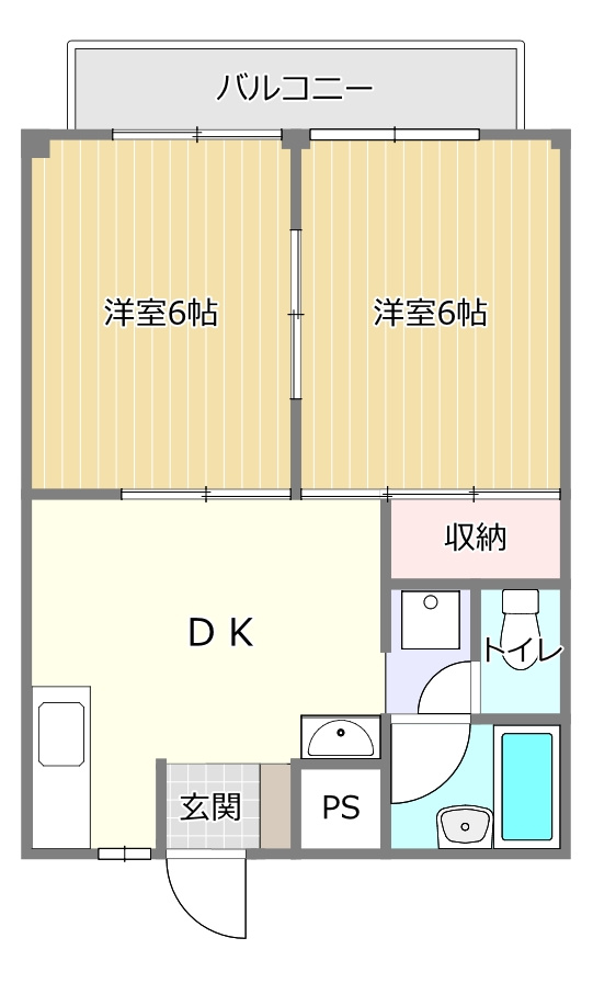 レピュート平田の間取り|レピュート平田203号の間取り