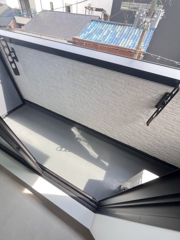 大阪市城東区東中浜９丁目の賃貸マンションのバルコニー