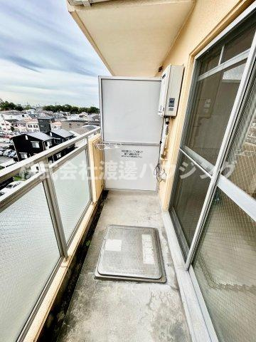 グランコート江坂のバルコニー