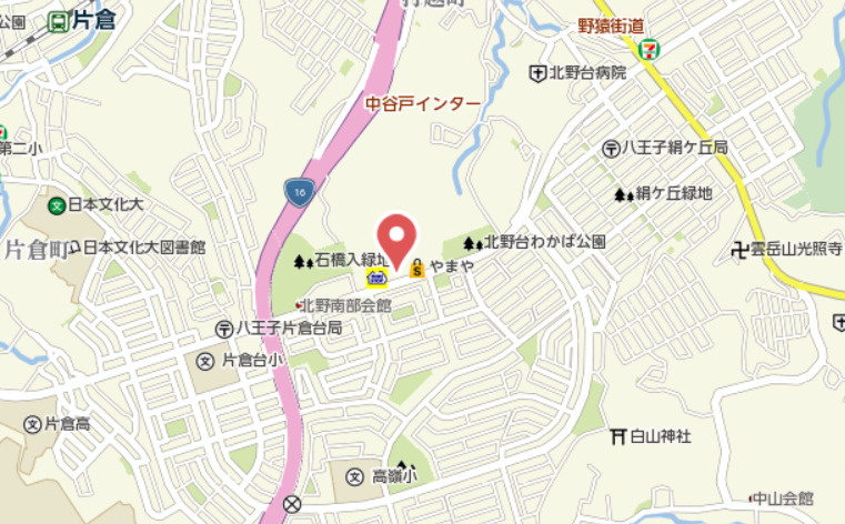 『八王子市マンション』サンクレイドル八王子北野台【仲介手数料無料】　八王子市北野台5-50-5の地図|～仲介手数料無料☆八王子ひなた不動産～サンクレイドル八王子北野台