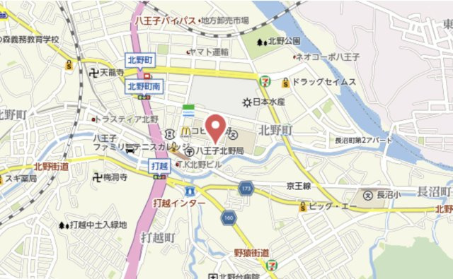 祝　成約済み　Fステージ北野　八王子市　中古マンションの地図|～仲介手数料無料☆八王子ひなた不動産～Fステージ北野