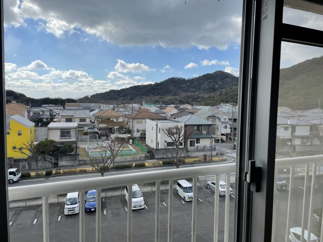 高倉台団地のバルコニー