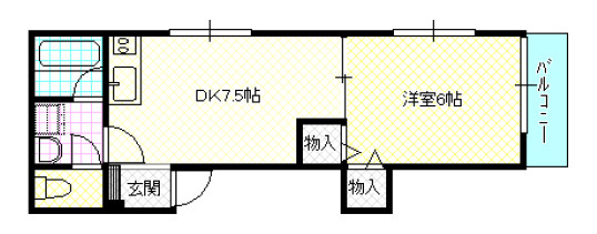 エステート大久保の間取り
