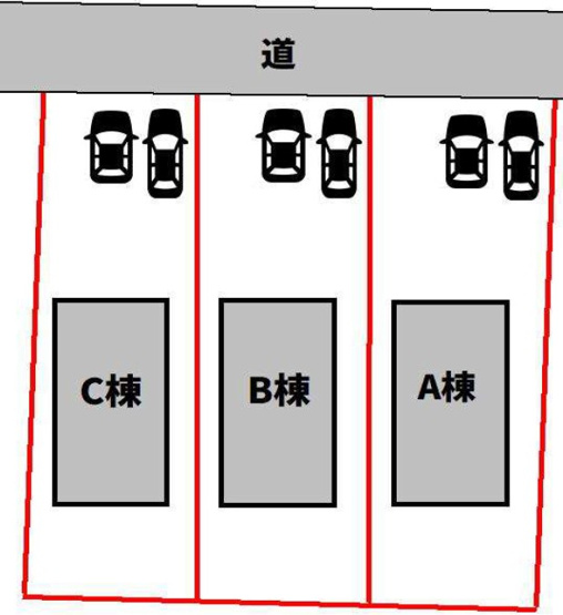 【区画図】 | 【新築分譲住宅】東根市神町東3　全3棟 | 全3棟の分譲住宅です♪