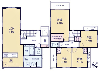 【間取り】 | 西東京市住吉町13期　全1棟　1号棟 | 西東京市住吉町13期　全1棟　1号棟