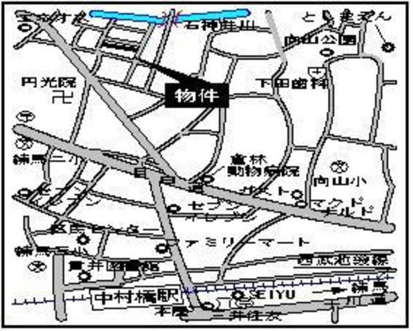 シーダンハイツ向山の地図|★現地案内図★