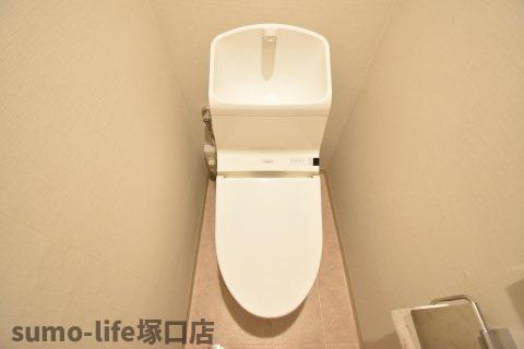 エルベコート東園田（旧ハイツ橋本）のトイレ