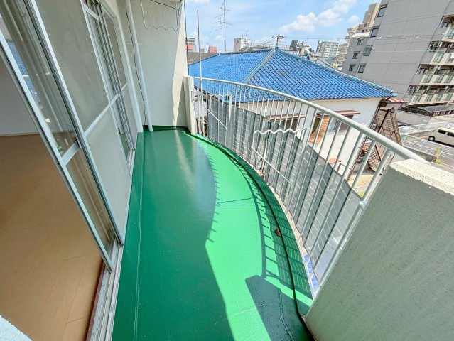 ハマハイツのバルコニー