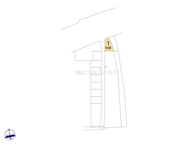 上尾市瓦葺　13期　新築一戸建て　グラファーレ　01の区画図|1号棟