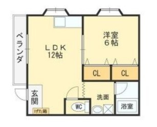 東大阪市金岡４丁目の賃貸マンションの間取り