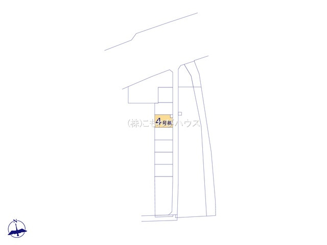 上尾市瓦葺　13期　新築一戸建て　グラファーレ　04の区画図|4号棟