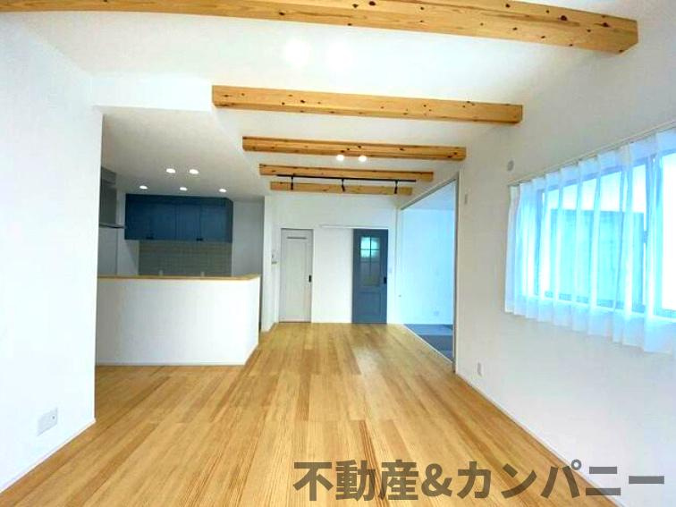 ハマノクレド別府Ⅵ　新築戸建の居間・リビング|おしゃれなリビングです