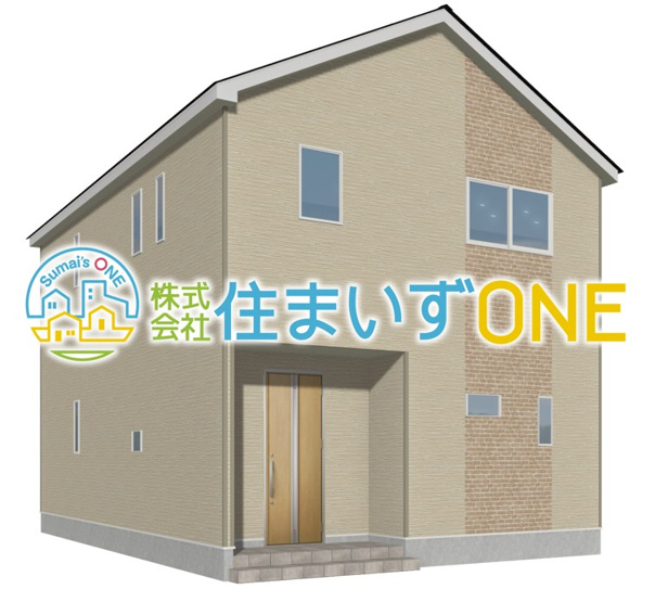 【外観パース】 | 【新築分譲住宅　～クレイドルガーデン～】山辺町山辺　第12　☆全2棟☆ | 【1号棟　完成イメージ】
爽やかな青空の下に贅沢なほどに降り注ぐ陽光、豊かな居住性と、クオリティが見事に調和した住空間は、住まうことの喜びを感じさせてくれます。