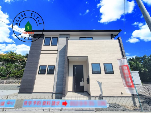 福岡市西区今津第14-4棟（1号棟）の外観|デザイン性のある外観です。