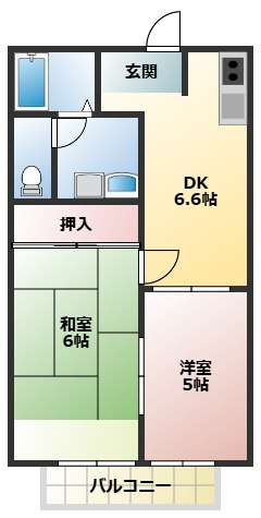 ソレイユトリスの間取り|間取図です。