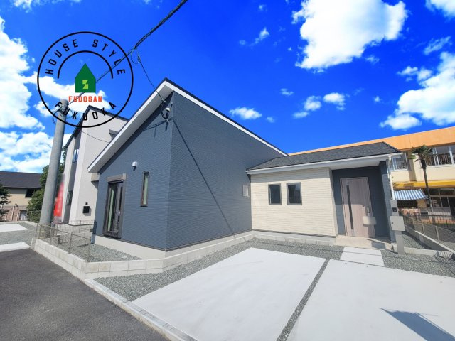 福岡市西区今津第14-4棟（3号棟）の外観|デザイン性のある外観です。