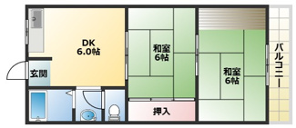 【間取り】 | 長橋ハイツ