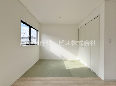 【和室】 | 藤枝市志太5丁目 3期 新築一戸建て 1号棟 | LDK横の畳スペース
