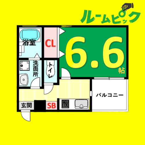 ルシエル吹上　名古屋市賃貸　仲介手数料無料の間取り