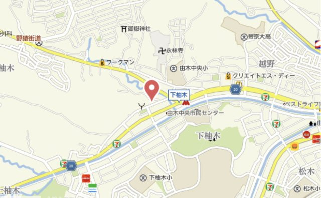 祝：成約済み　八王子市　下柚木　中古戸建の地図|～仲介手数料無料☆八王子ひなた不動産～八王子市下柚木　中古戸建