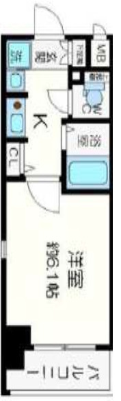 エステムコート京都烏丸Ⅱの間取り