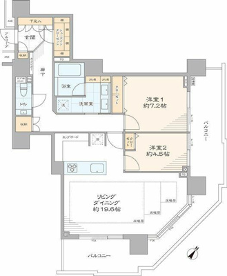  | 全居室がバルコニーに面してい… 