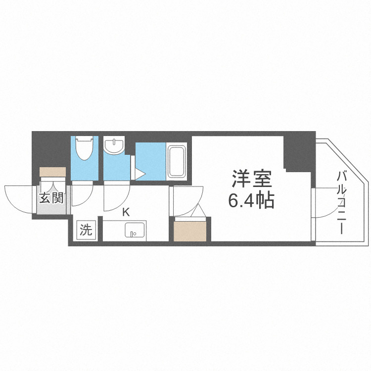 アドバンス大阪カーサの間取り