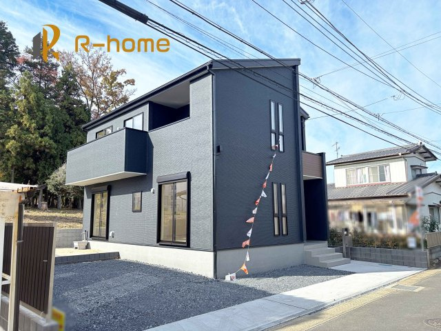 水戸市姫子4期　新築戸建て　1号棟の外観|建物完成いたしました！
ご予約で『平日』や『夕方』などでもご見学可能です！