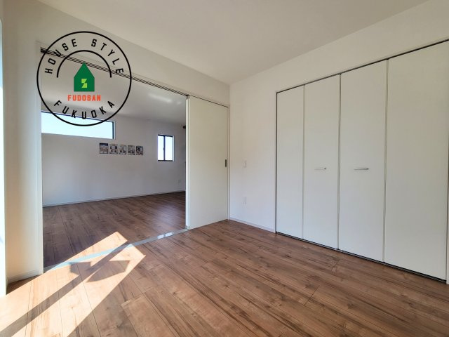 糟屋郡宇美町若草1丁目第4-3棟(3号棟)の和室|将来的に、琉球畳を引きまして和室風にすることも可能です。