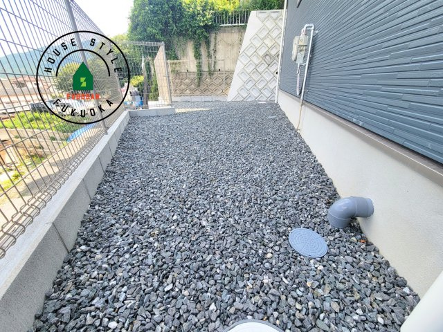 糟屋郡宇美町若草1丁目第4-3棟(4号棟)の庭|お庭で自由な時間を過ごせます。