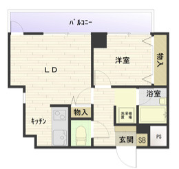 ＳＡＮＫＯラフィーネ三宮の間取り