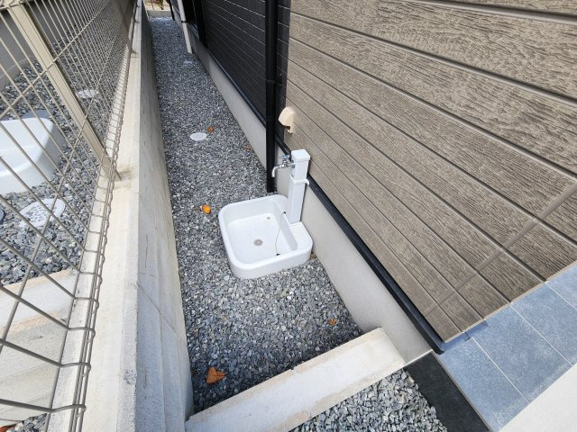 春日市弥生7丁目第1-3棟(3号棟)の庭|お庭で自由な時間を過ごせます。