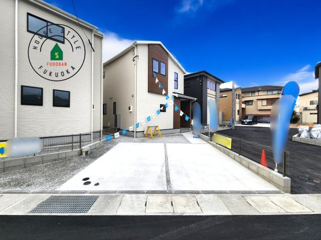 太宰府市通古賀5丁目第3-6棟(2号棟)の外観|デザイン性のある外観です。