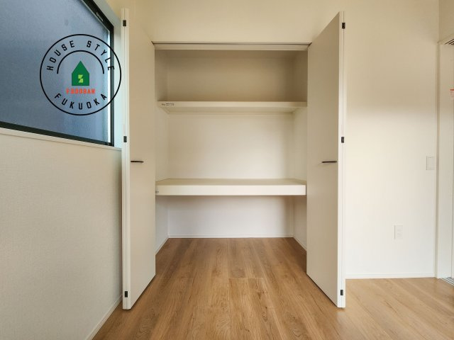 太宰府市通古賀5丁目第3-6棟(2号棟)の収納|大きなスペースがあり、収納には困りません。