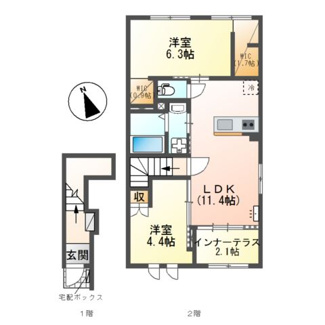 【間取り】 | コンフォール横木