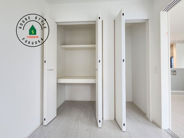 福津市津屋崎2丁目第3-2棟（2号棟）の収納|大きなスペースがあり、収納には困りません。