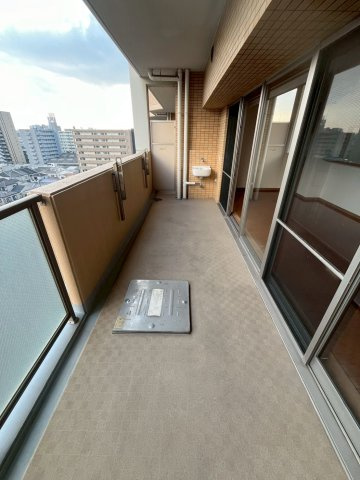 ライオンズマンション中津のバルコニー