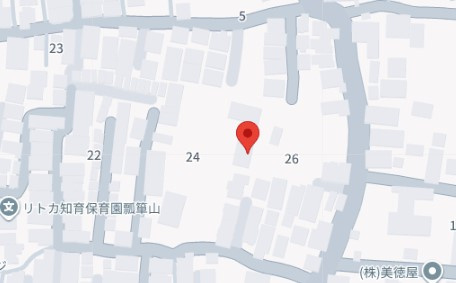 東大阪市瓢箪山町のアパートの地図