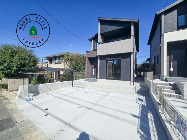 太宰府市青山2丁目第3-2棟(1号棟)の外観|デザイン性のある外観です。