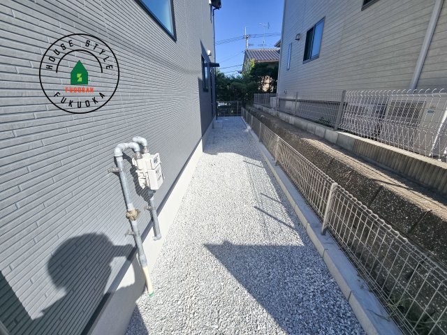 太宰府市青山2丁目第3-2棟(2号棟)の庭|お庭で自由な時間を過ごせます。