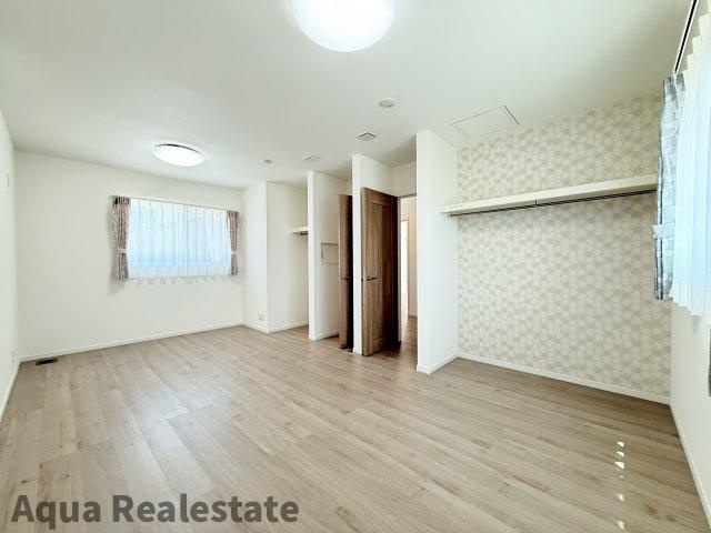 高松市円座町モデルハウスの寝室|落ち着いた色調の寝室です