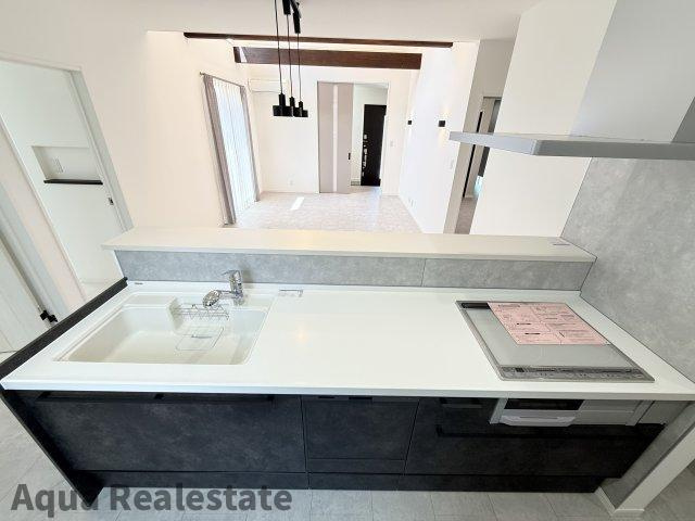 高松市円座町モデルハウスのキッチン|お料理しやすいキッチンです