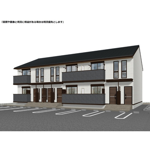 岐阜市鏡島中１丁目のアパートの外観