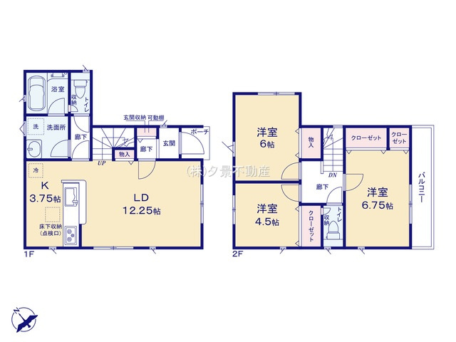 《仲介手数料無料》志木市本町２丁目4-24新築一戸建てクレイドルガーデンの間取り