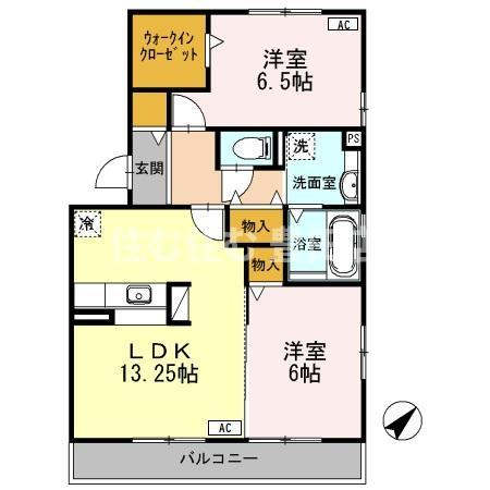 サンフレンズ Bの間取り