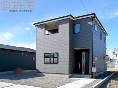 【外観】 | 清水区三保6期　新築戸建　1号棟 | 飽きの来ないシンプルな外観は、長く住むためのポイントのひとつです♪