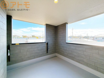 【バルコニー】 | 清水区三保6期　新築戸建　1号棟 | インナーバルコニーはお出かけ中の急な雨でも安心♪