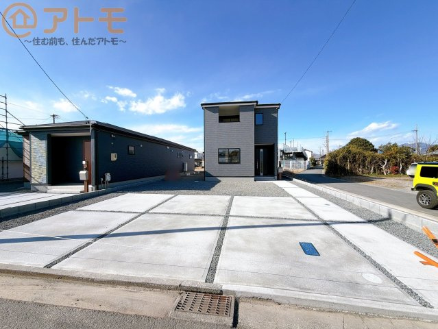 【駐車場】 | 清水区三保6期　新築戸建　1号棟 | 並列3台の駐車スペースです♪